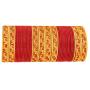 Touchstone Indian Bollywood Golden Glittering Zigzag Cut Textured Color Designer Jewelry Bracelet Bangles. Set Of 48 In Gold Tone For Women.