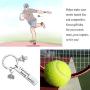 MAOFAED Tennis Gift Tennis Player Gift Tennis Coach Gift Tennis Captain Gift Tennis Team Gift I Survived Being Captain Tennis Keychain