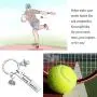 MAOFAED Tennis Gift Tennis Player Gift Tennis Coach Gift Tennis Captain Gift Tennis Team Gift I Survived Being Captain Tennis Keychain