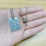 Dawapara Hebrew Aaronic Blessing Necklace Messianic Jewish Yeshua Symbol Dog Tag Pendant Jewelry for Mens Women