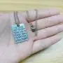 Dawapara Hebrew Aaronic Blessing Necklace Messianic Jewish Yeshua Symbol Dog Tag Pendant Jewelry for Mens Women