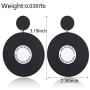 MIAIULIA Rock N Roll 1950s Womens Vinyl Record Earrings