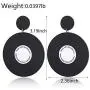 MIAIULIA Rock N Roll 1950s Womens Vinyl Record Earrings