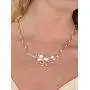 Mariell 14K Rose Gold Plated CZ Bridal Wedding Freshwater Pearl Necklace and Earrings Jewelry Set Mariell 14K Rose Gold Plated CZ Bridal Wedding Freshwater Pearl Necklace and Earrings Jewelry Set