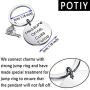 POTIY Carpenter Jewelry Carpenter Gift Woodworking Gift Measure Once Cuss Twice Woodworker Handyman Gift Gift for Dad Grandpa Boyfriend Husband