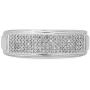Dazzlingrock Collection 0.30 Carat (ctw) 14K Gold Round White Diamond Mens Micro Pave Hip Hop Wedding Band 1/3 CT