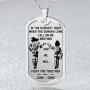 In The Dark Hour When The Demons Come Call On Me Brother And We Will Fight Them Together Custom Name Funny Necklace Jewellery Gifts Dogtag - Perfect Happy
