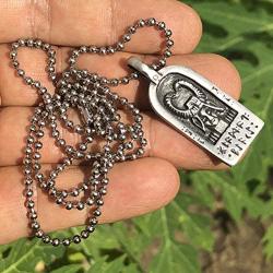 Viking Rune Runic Jewelry Asgard horned god Cernunnos Celtic God of forest Loki Norse Protection Amulet pewter mens womens pendant necklace Charm for men women unisex boys girls w Silver Ball Chain