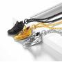 U7 Sport Shoe Necklace Stainless Steel Personalised Runnig Shoe Pendant, Gift for Runner
