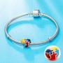 Autism Awareness Charm 925 Sterling Silver Puzzle Piece Enamel Colorful Charms and Live Love Laugh Beads for Bracelets