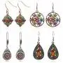 YUNXI 4 Pairs Bohemian Vintage Dangle Earrings Retro Rhinestone Earrings Boho Dangle Drop Earrings for Women Girls Jewelry Accessories Set YUNXI 4 Pairs Bohemian Vintage Dangle Earrings Retro Rhinestone Earrings Boho Dangle Drop Earrings for Women Girls Jewelry Accessories Set