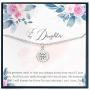 Grace of Pearl Father Daughter Necklace Gifts for Daughter from Dad to Daughter Jewelry Gifts from Father Daughter Gift