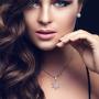 XIAOLI 2Pcs Crystal Zircon Snowflake Stainless Steel Pendant Necklace Set Women Girls Jewelry