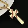 HZMAN Baseball Cross Pendant, I CAN DO ALL THINGS STRENGTH Bible Verse Stainless Steel Necklace 22+2'' Chain HZMAN Baseball Cross Pendant, I CAN DO ALL THINGS STRENGTH Bible Verse Stainless Steel Necklace 22+2'' Chain