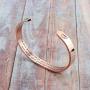 Joycuff Inspirational Rose Gold Bracelet Friendship Gifts for Her Girl Women Daughter Jewelry Best Friend BFF Cuff