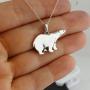 FashionJunkie4Life Sterling Silver Polar Bear Pendant Necklace, 18'' Chain