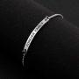 Forever Family Sentimental Message Faith Mantra Cuff Bangle Pretty Bracelet for Loved Ones