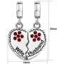 JMQJewelry Wife Husband Heart Love Charm Birthday Birthstone Month Clover Dangle Charms for Bracelets Women Jewelry Valentines Day Christmas