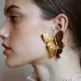fxmimior Bohemian Dainty Gold Big Butterfly Earrings Big Dainty Gold Drop Earrings Statement Charm Earring Body Jewelry for Women and Girls