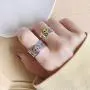 Stology Vintage Punk Rings Bulk, Adjustable Open Snake Frog Smiley Sad Crying Face State Rings Set, Gothic Knuckle Hugging Peacock Jewelry Fashion Accessory for Men Women Stology Vintage Punk Rings Bulk, Adjustable Open Snake Frog Smiley Sad Crying Face State Rings Set, Gothic Knuckle Hugging Peacock Jewelry Fashion Accessory for Men Women
