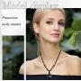 Sinymilk Double Rainbow Eyes Obsidian Stone Pendant Lucky Blessing Beads Amulet