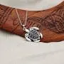 Happy Kisses Sea Turtle Necklace for Women - Tribal/Native Black and Silver Pendant – Cute Message Card About Floating at Sea – Great Gift for Girls and Kids– 18” Chain Happy Kisses Sea Turtle Necklace for Women - Tribal/Native Black and Silver Pendant – Cute Message Card About Floating at Sea – Great Gift for Girls and Kids– 18” Chain