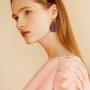 BOMAIL 20 Pairs Leather Earrings for Women Girls Teardrop Leaf Print Petal Leopard Flower Lightweight Drop Dangle Leather Earring Set