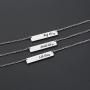 MAOFAED Big Middle Little Sister Necklaces Bar Necklace Gift for Sister Family Love Necklace