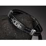 Vnox Jewelry Stainless Steel Womens Symbol Sisters Bracelet for Gay & Lesbian Pride,Silicone Chain