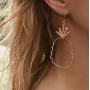 CanB Geometry Pineapple Dangle Earrings Drop Jewelry Ear Studs for Women Girls