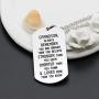 lauhonmin Dog Tag Necklace for Men Boy Grandson Gifts from Grandpa Grandma Inspirational You are Braver Stronger Smarter Than You Think