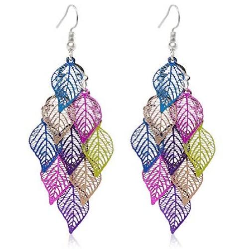 Aisansty Dangle Earrings for Women Handmade Boho Super Lightweight Chandelier Dangle Drop Earring Gold Silver Plated