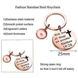 with God All Things are Possible Mustard Seed Bracelet Faith Gift