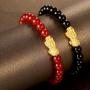 Feng Shui Black Obsidian Wealth Bracelet for Women Attract Wealth Bracelet Pixiu Piyao Bracelet Good Luck Bracelets for Men