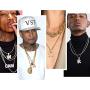 Custom Multiple Bling Bubble Letter Necklace 1-6Pcs 18K Gold Plated Statement Crystal Hip Hop Jewelry Personalized Lab Diamond Initials Pendant with Spiga Rope Chain or Tennis Chain 18-30 Inch, Send Gift Box