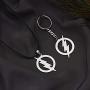 Rinhoo Stainless Steel Superhero Flash Lightning Pendant Necklace for Men boy girls Gift