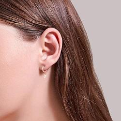 ZEINZE 925 Sterling Silver Star Moon Opal Earrings for Women Girls Cute Bling Drop Dangle Earrings Jewelry Gift Christmas Birthday Gift