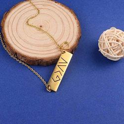 SUNSH God is Greater Than The Highs and Lows Pendant Necklaces for Women Teen Girls Coordinates Specific Bar Necklace Religious Best Friend Girlfriend Wife Mother Daughter Lover Jewelry Gifts Gold
