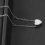 Jude Jewelers Stainless Steel Small Heart Charm Collar Necklace