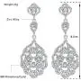 mecresh Wedding Teardrop Dangle Crystal Rhinestone Chandelier Earrings for Brides/Birthday/Party/Dinner Gift mecresh Wedding Teardrop Dangle Crystal Rhinestone Chandelier Earrings for Brides/Birthday/Party/Dinner Gift