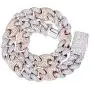 TOPGRILLZ 20mm 6 Times 14K Gold Filled Iced out Prong Setting Cubic Zirconia Miami Cuban Link Chain for Men with Box Clasp Hip Hop TOPGRILLZ 20mm 6 Times 14K Gold Filled Iced out Prong Setting Cubic Zirconia Miami Cuban Link Chain for Men with Box Clasp Hip Hop