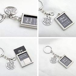 Gzrlyf Memorial Photo Frame Keychain I Will Hold You in My Heart until I can Hold You in Heaven Keychain