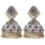 Aheli Tribal Muse Collection Antique Oxidized Indian Jhumki Earrings for Women Wedding Traditional Ethnic Fashion Jewelry