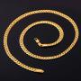 MMTTAO 18K Gold Plated Mens Cuban Curb/Figaro/Snake Chain Link Necklace for Pendant Men Women 5MM/6MM Wide Hip Hop Hiphop Mens Fashion Jewelry Gifts with 18K Stamp, 18Inches-32Inches