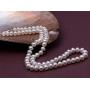 JYX Natural White Freshwater Cultured Pearl Necklace 18 inches