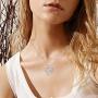 Distance Butterfly Necklace for Women 925 Sterling Silver Forever Heart Necklace Pendant Jewelry Gifts for Girls Women Birthday Christmas