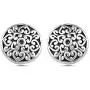 LeCalla Sterling Silver Jewelry Light Weight Antique Round Large Filigree Cut Stud Earring for Women LeCalla Sterling Silver Jewelry Light Weight Antique Round Large Filigree Cut Stud Earring for Women