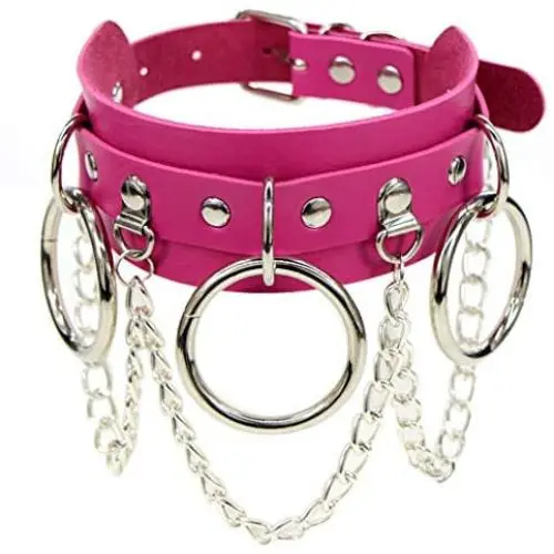 Women Girls Leather Choker Collar Necklace Vintage Gothic Punk Rock Rivet Necklace Women Girls Leather Choker Collar Necklace Vintage Gothic Punk Rock Rivet Necklace