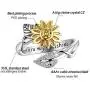 AILAAILA You are My Sunshine Sunflower Ring Stainless Steel Adjustable Cubic Zirconia Jewelry Size 4-10 AILAAILA You are My Sunshine Sunflower Ring Stainless Steel Adjustable Cubic Zirconia Jewelry Size 4-10