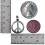 Peace Sign Jewelry Hippie Reggae Disco 70s Fashion Peace Symbol protection Amulet Pewter Pendant Necklace Charm Mens Womens Girls Boys Unisex for men women girls boys gay w Silver Ball Chain